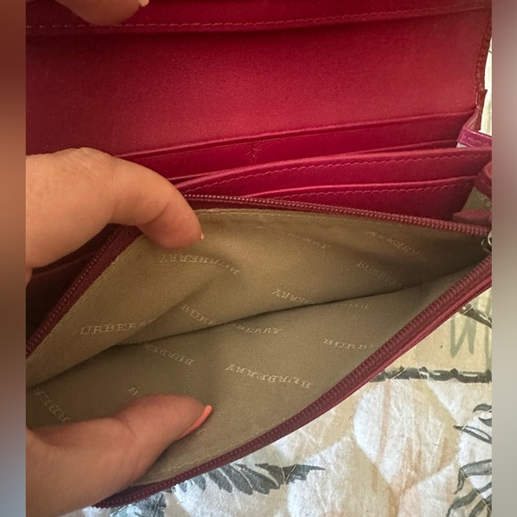 Burberry Full Size Fuchsia Wallet - Picture 5 of 8